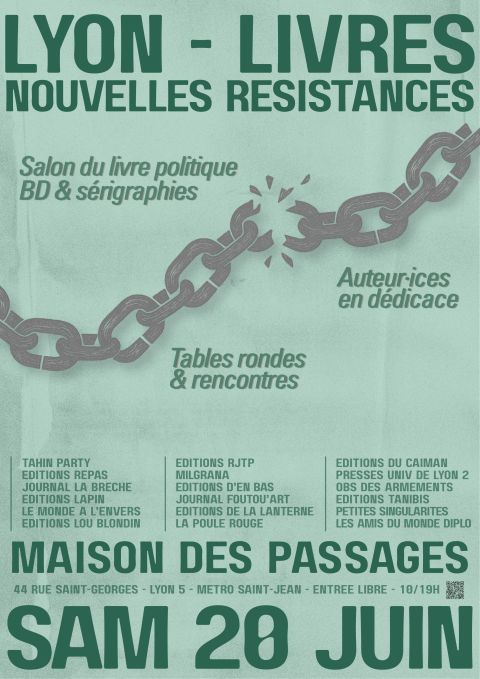 Affiche Salon du Livre politique et indépendant à Lyon