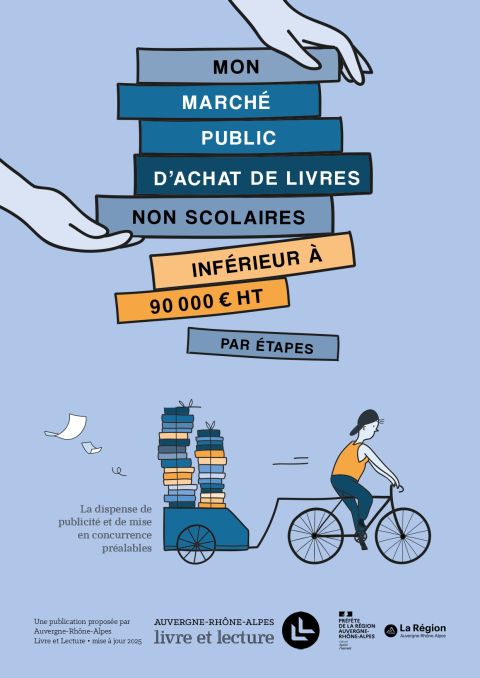 Page de garde du document "Mon marché public d'achat de livres non scolaires inférieur à 90000 euros hors taxes par étapes 2018"