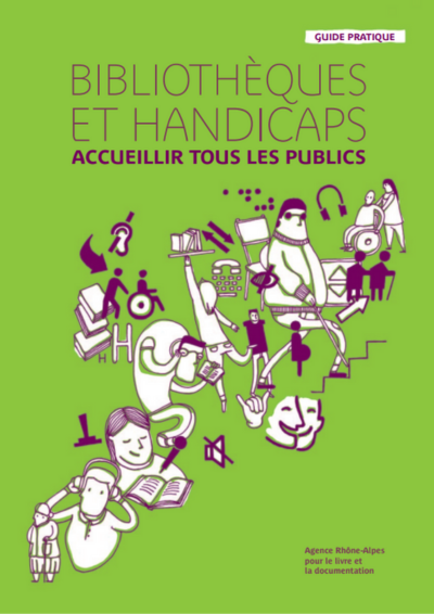 Page de garde du document "Bibliothèques et handicaps 2010"