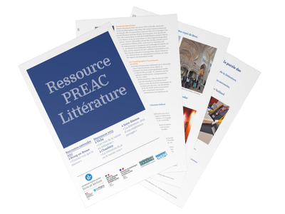 Superposition de pages issues du document "Ressource PREAC Littérature"