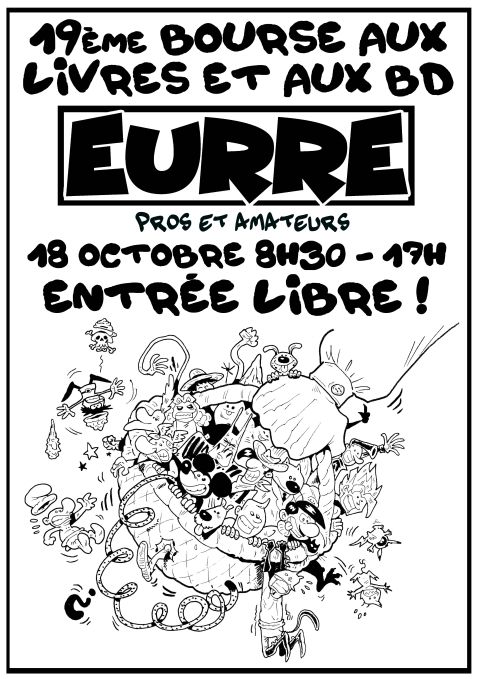 Affiche Bourse aux livres et aux BD de Eurre
