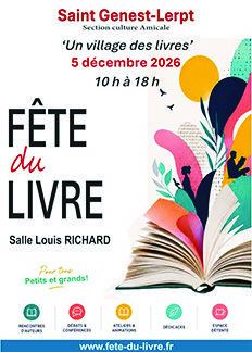 Affiche de la Fête du livre de Saint Genest-Lerpt