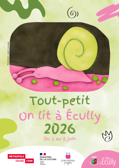 Affiche du festival Tout-petit on lit à Ecully !