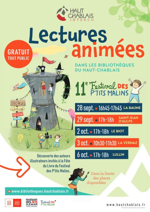 Affiche Fête du livre des P'tits Malins