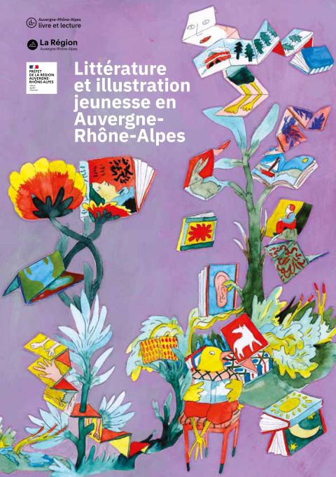 Couverture du Livret Littérature et illustration jeunesse en Auvergne-Rhône-Alpes 2026
