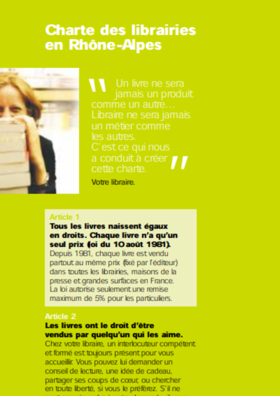 Extrait du document "La charte des librairies 2003"