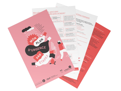 Superposition de pages issues du document "Mon plan d'urgence par étapes 2017"