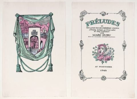 1ère et dernière de couverture : Préludes de Marc Dubu